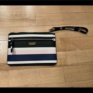 Kate Spade Striped Wristlet